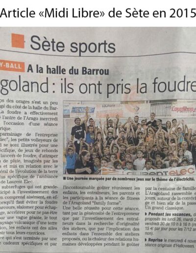 Laurent Elec électricien à Sète et Montpellier - Article de presse