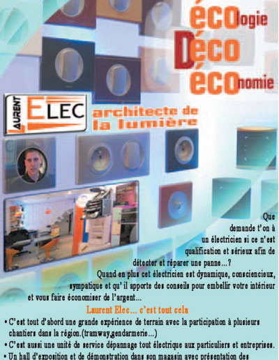 Laurent Elec électricien à Sète et Montpellier - Article de presse